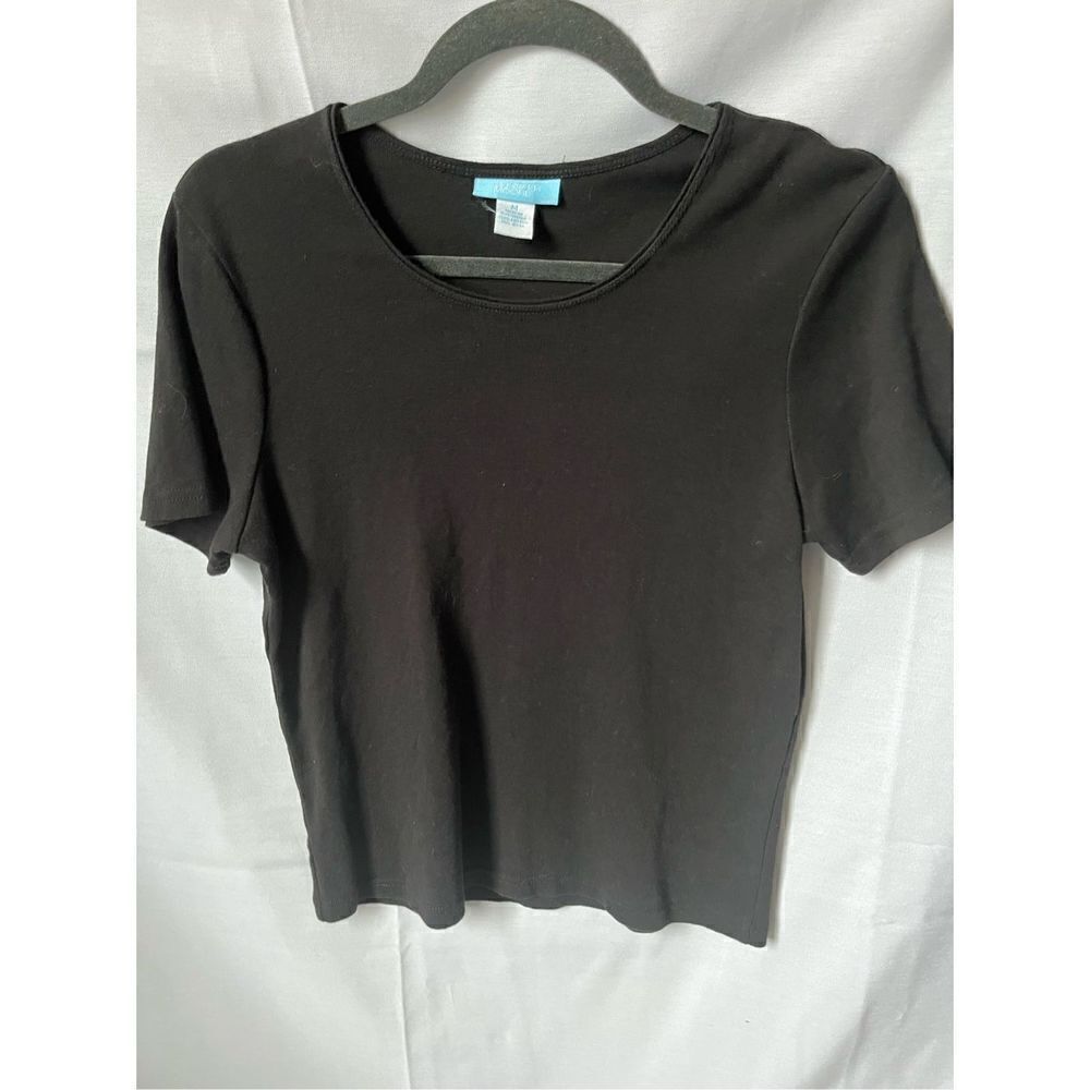 Jennifer Moore Black short sleeve Tee T-Shirt